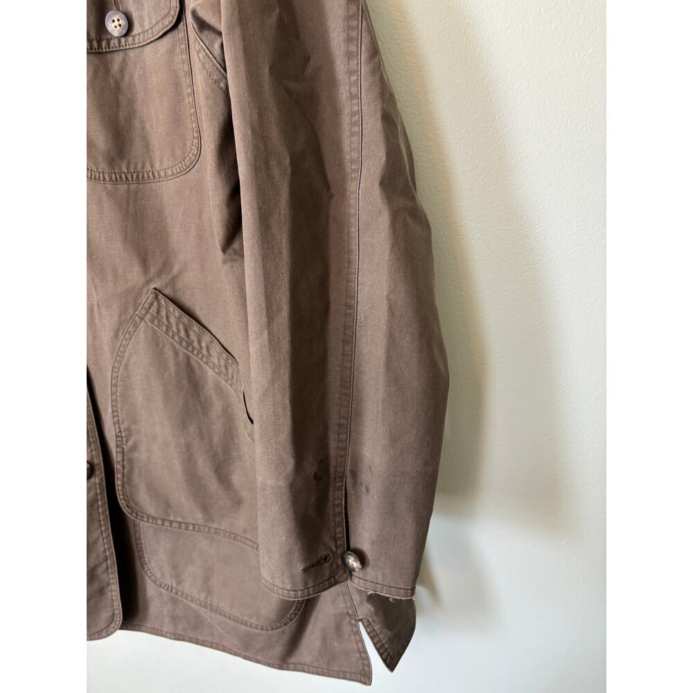 Vintage LL Bean Barn Chore Coat Large Army Green - Picture 10 of 11